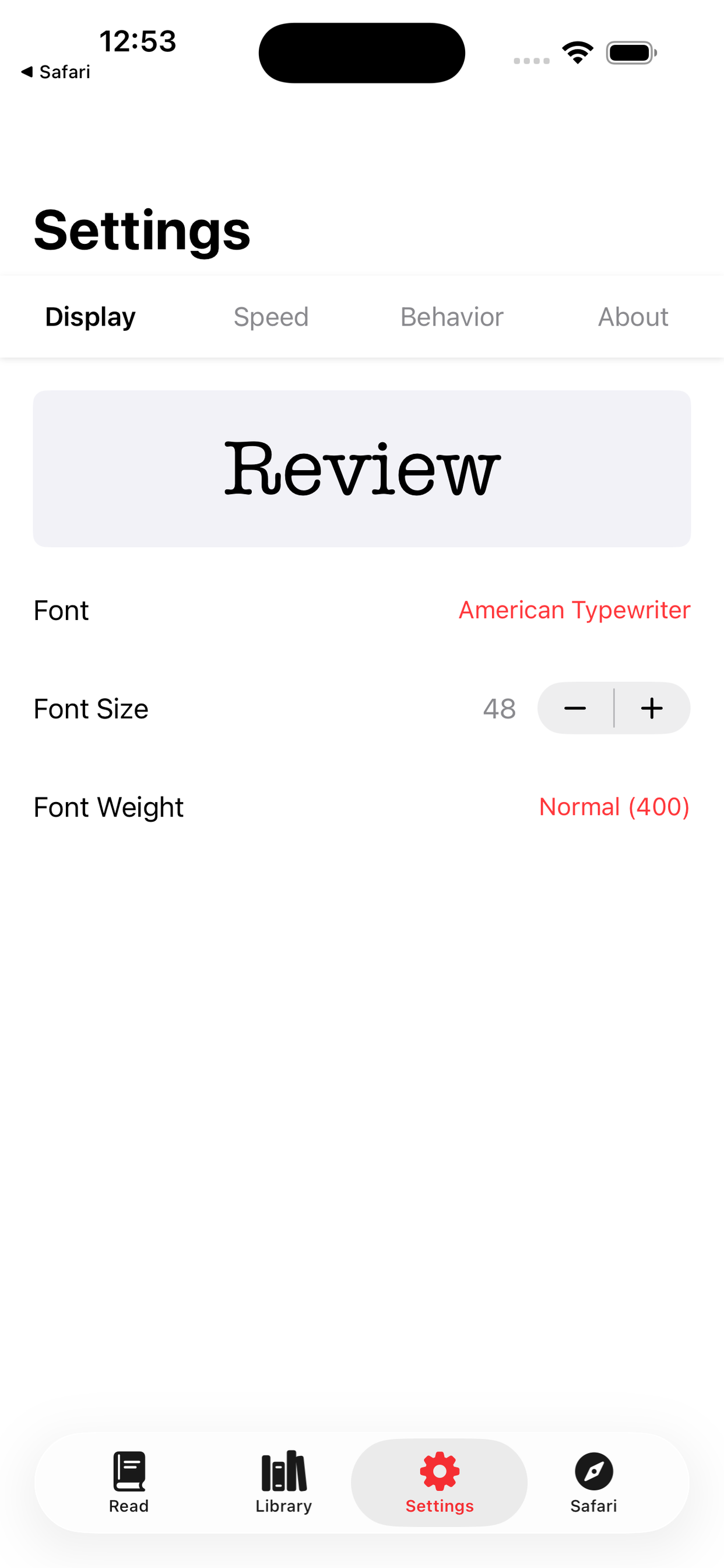 Pace Reader screenshot 5